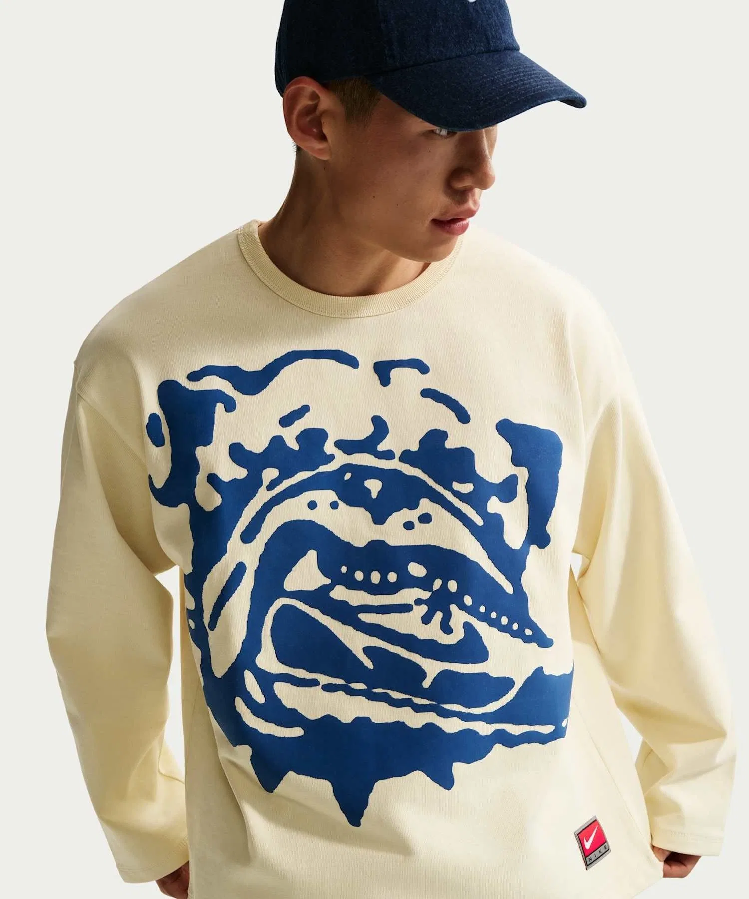 Мужская футболка Nike Life Midweight Crew Coconut Milk