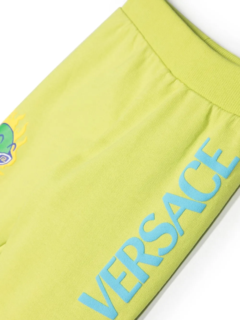 Спортивные брюки с логотипом Versace Kids, зеленый — фото 3