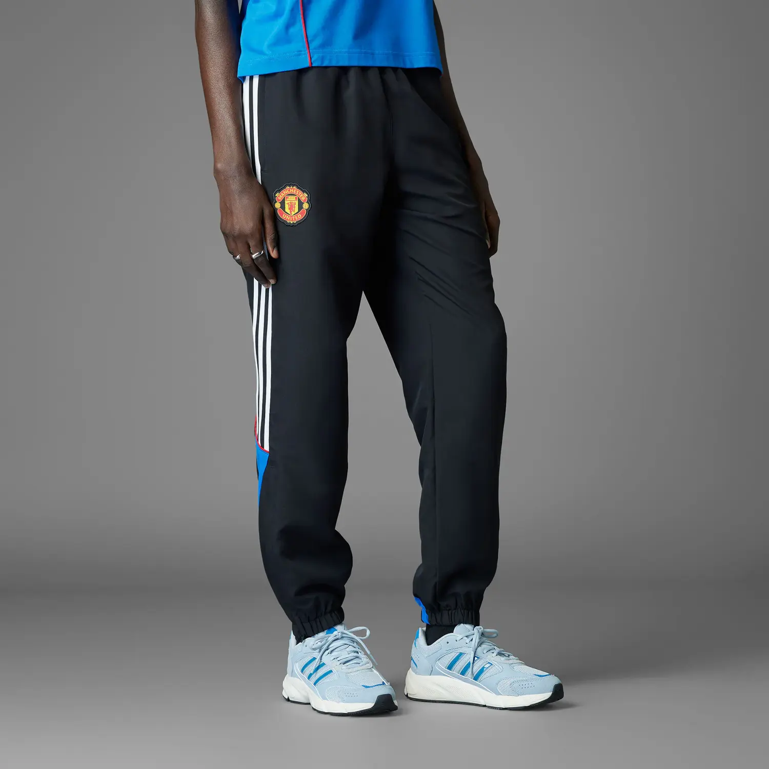 Adidas Манчестер юнайтед вязаные спортивные штаны мужские black — фото 4