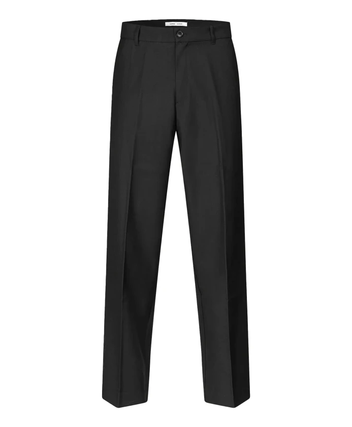 

Черные брюки из переработанной полиэстеровой шерсти Samsã¸E Samsã¸E, черный