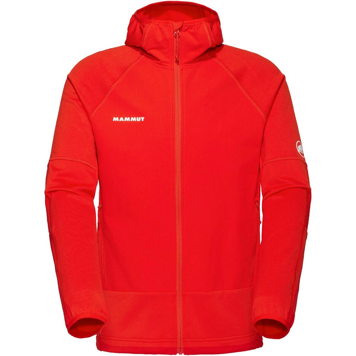 

Массоне ml худи на молнии с капюшоном Mammut, красный