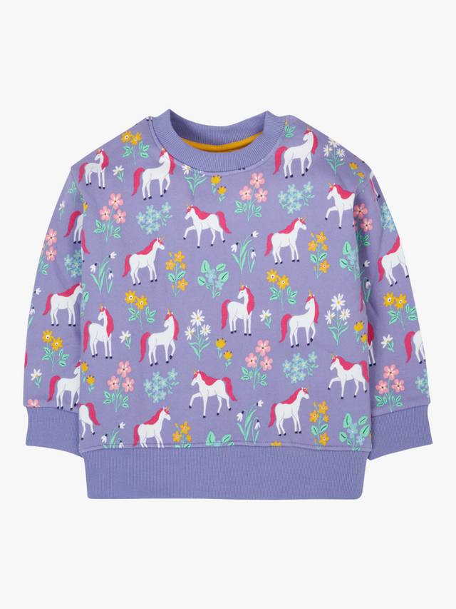 

Детский хлопковый свитшот Superb Frugi, Unicorn Floral