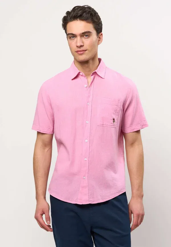 Рубашка Umflori U.S. Polo Assn., призматический розовый — фото 3