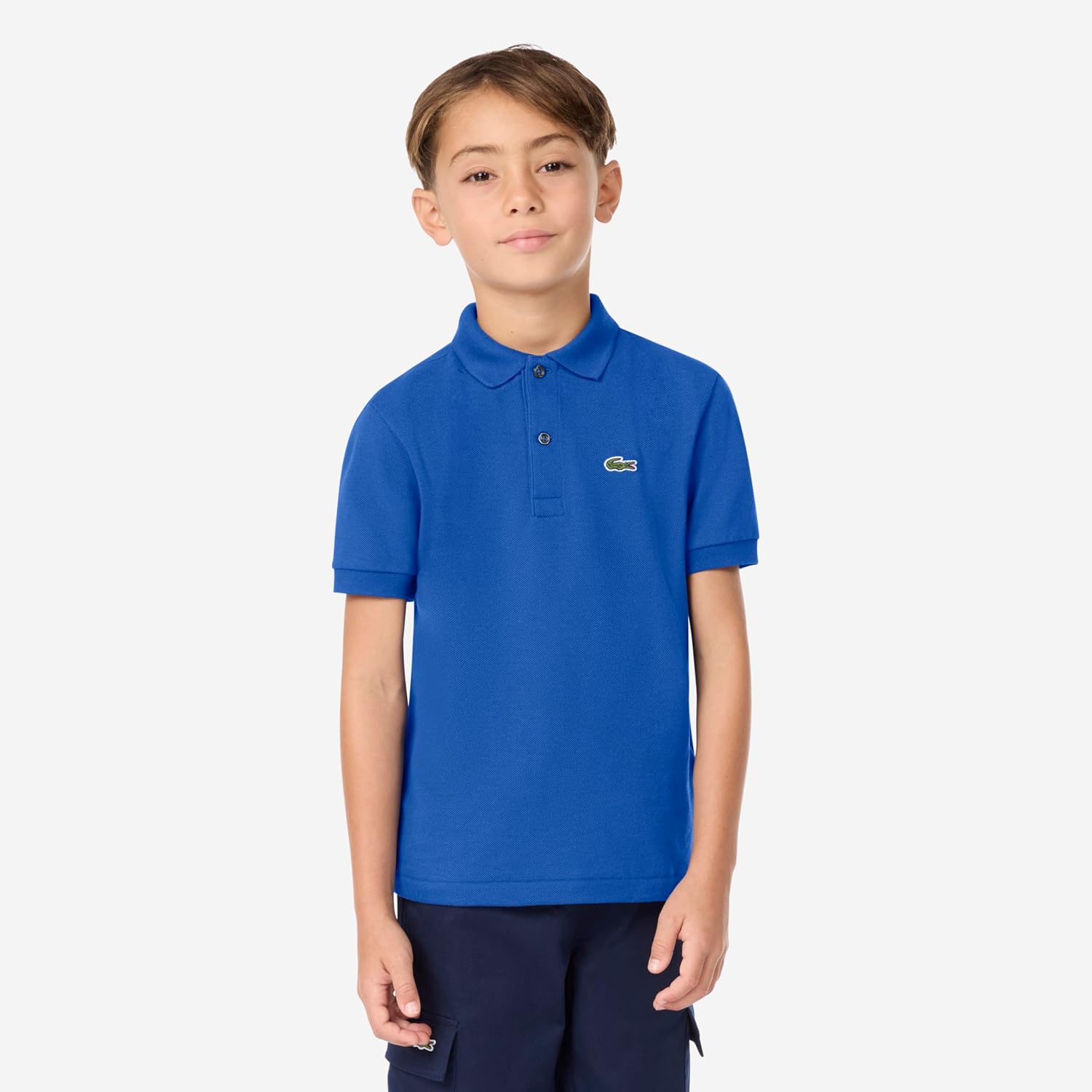 Lacoste Boys' Boy (l1812) классический поло с коротким рукавом из пике, Royal Blue — фото 3