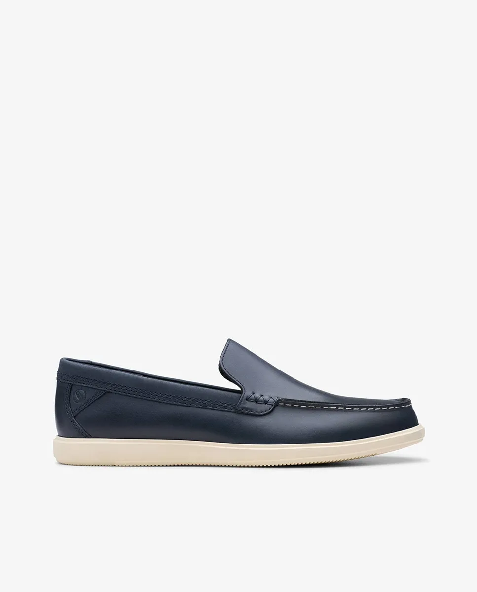 

Мужские туфли Bratton Loafer из кожи с ЭВА Clarks, тёмно-синий