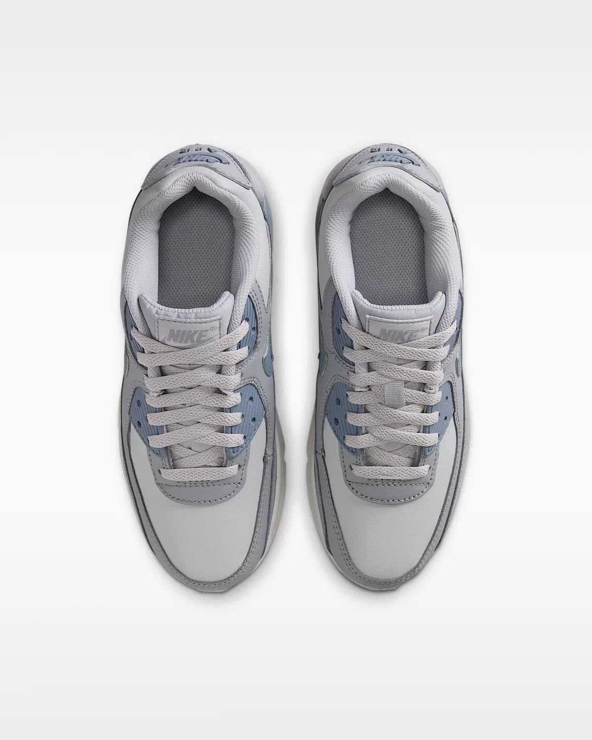 Детские кроссовки Nike Air Max 90 LTR, Wolf Grey/Stealth/Armory Blue — фото 4