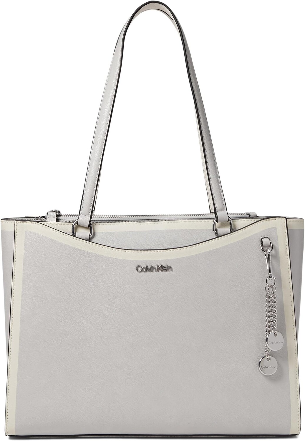 

Сумка-тоут Calvin Klein Mavis Tailored Tote, цвет Dove/White