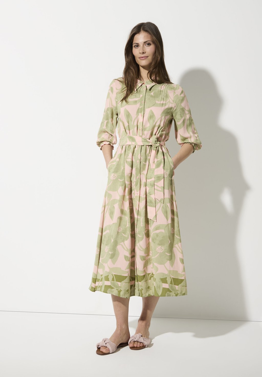 

Платье-рубашка PRINT 3/4 ARM More & More, зеленый