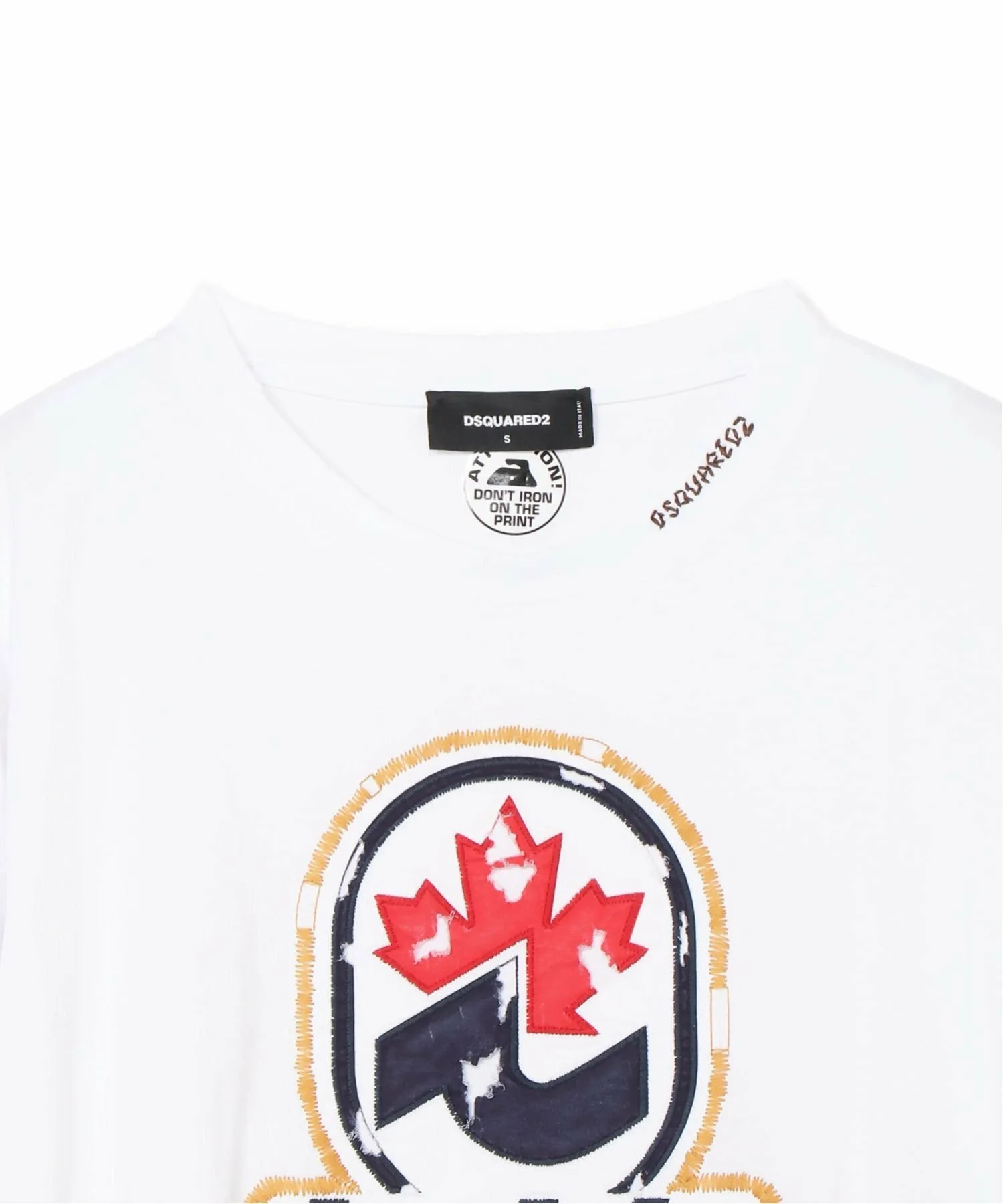 Футболка Invicta LS DSQUARED2, White-Grey Melange — фото 3