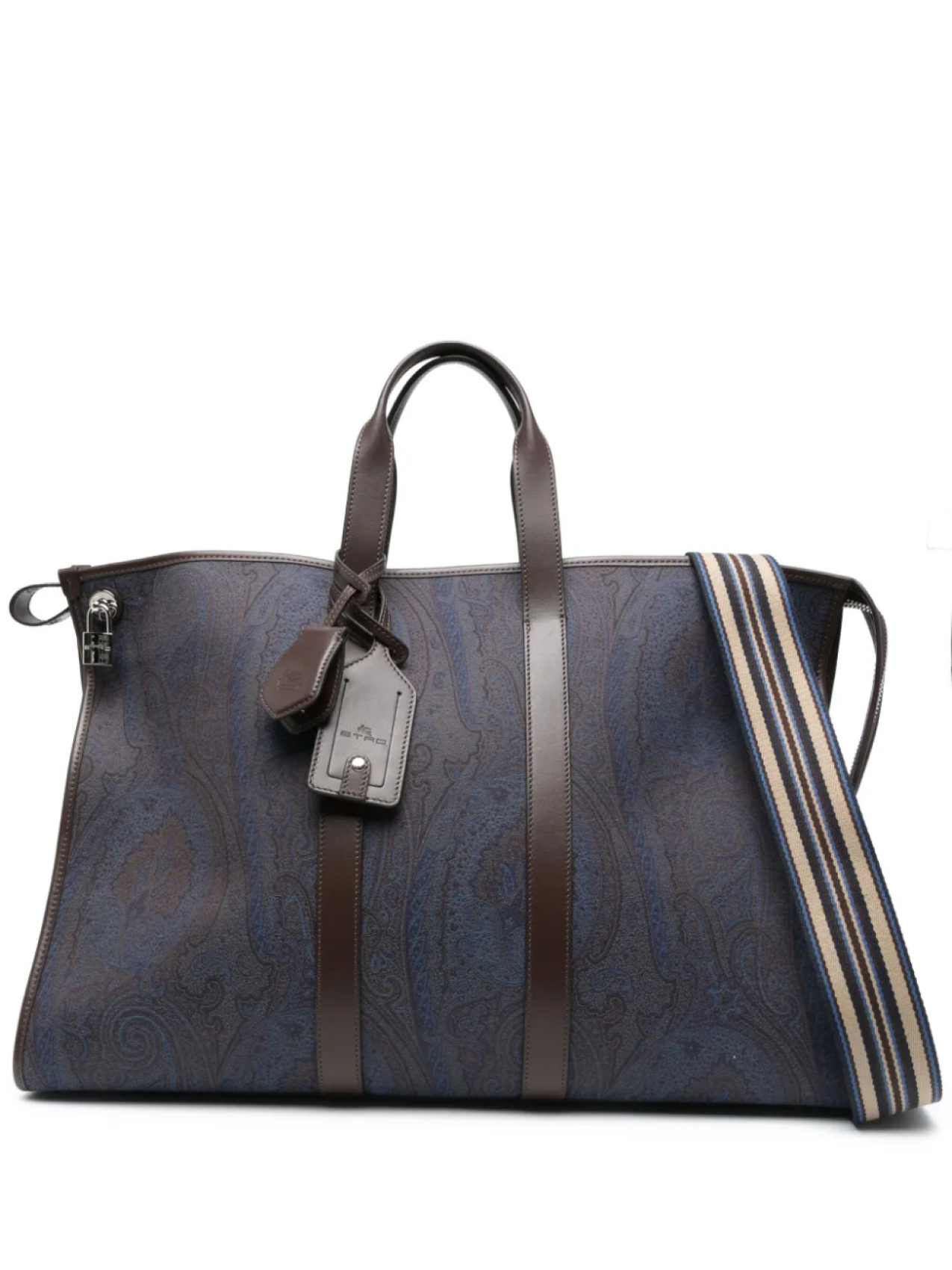 

ETRO дорожная сумка с узором пейсли, синий