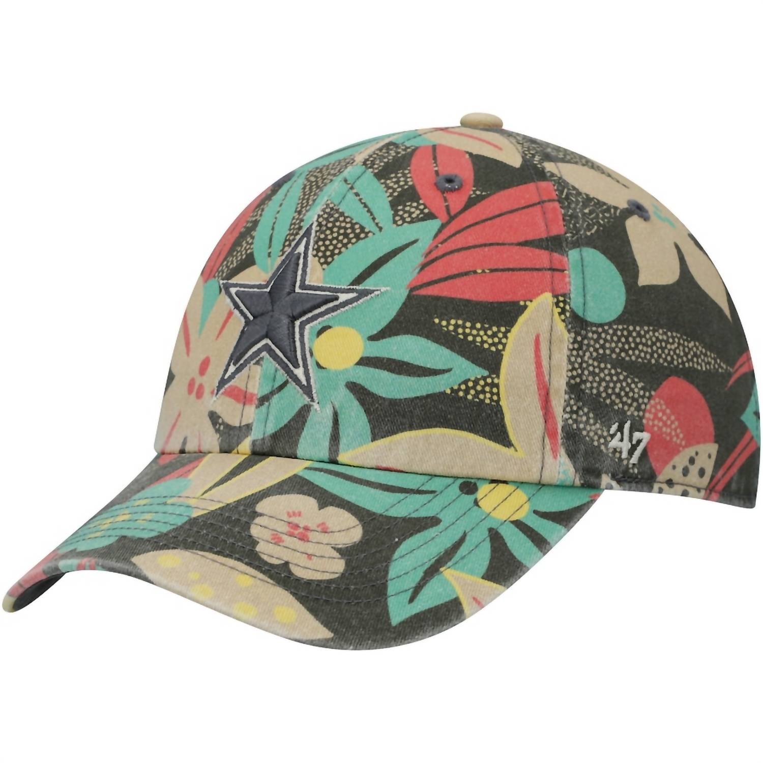 

Женская шляпа Dallas Cowboys Clean Up Adjustable Hat цвета уголь и плюмерия ’47, цвет charcoal plumeria