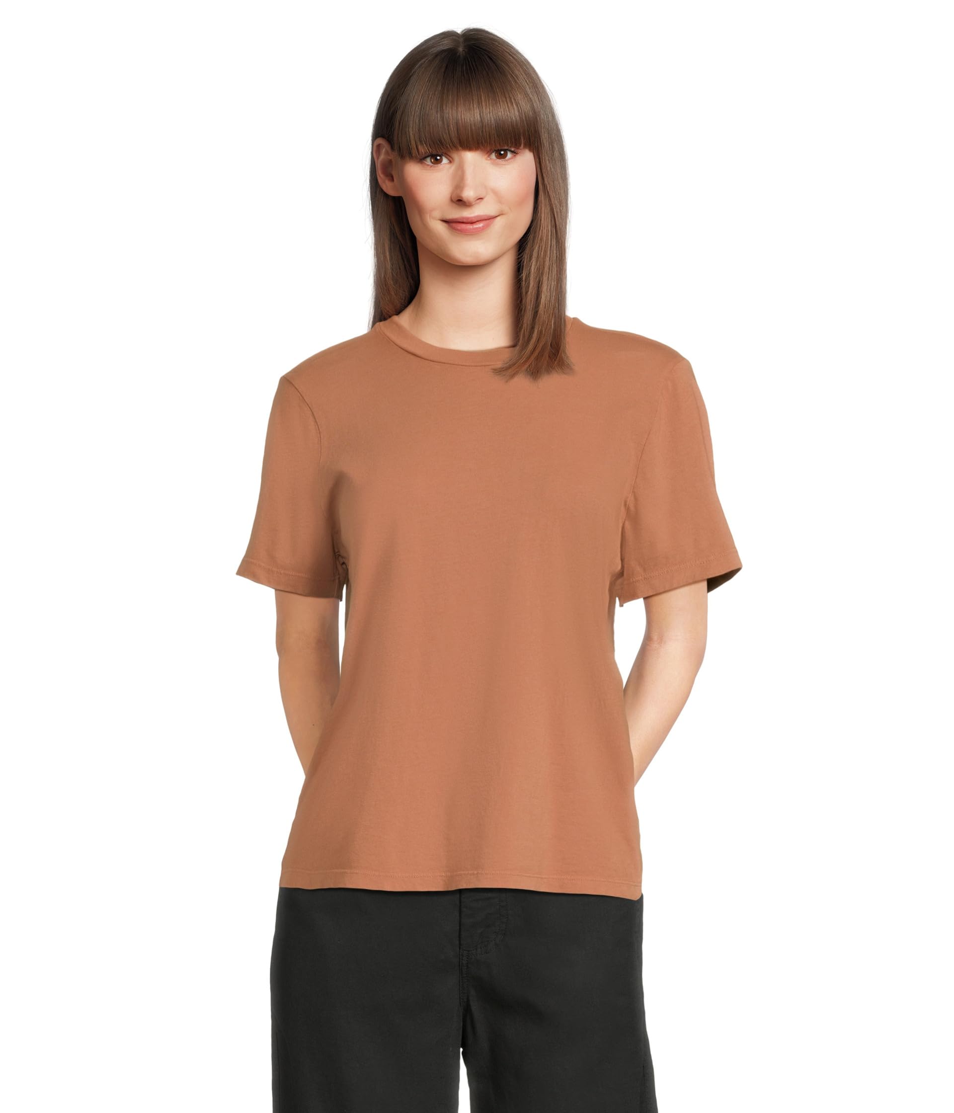

Футболка Michael Stars Becca Short Sleeve Crew Neck Tee, Terra