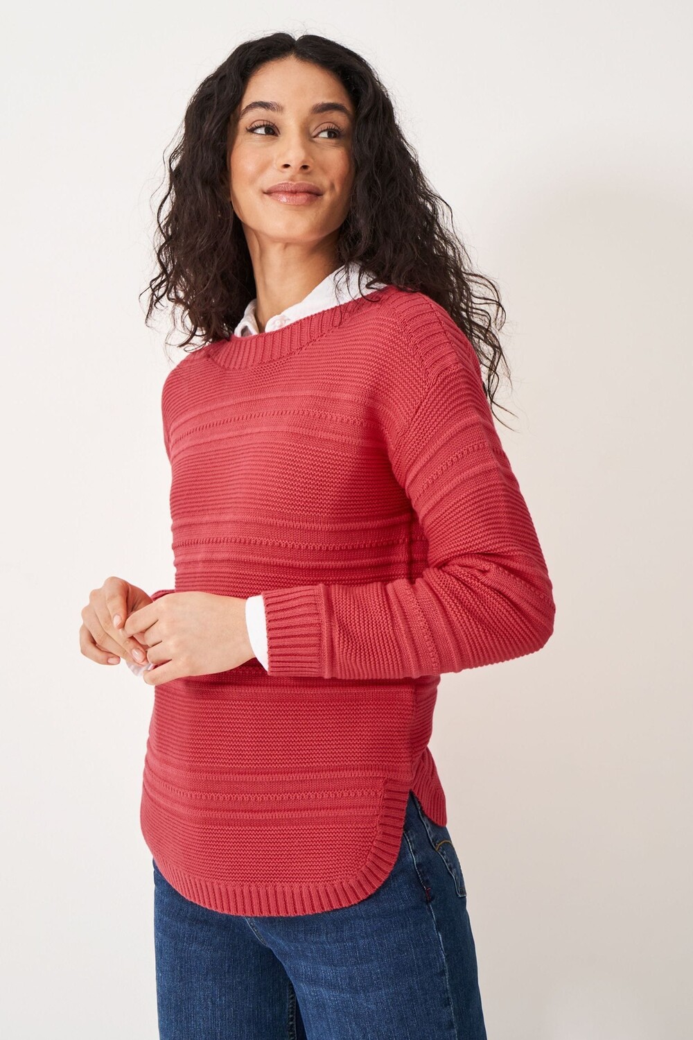 

Свитер на талии Crew Clothing Crew Clothing Company, розовый