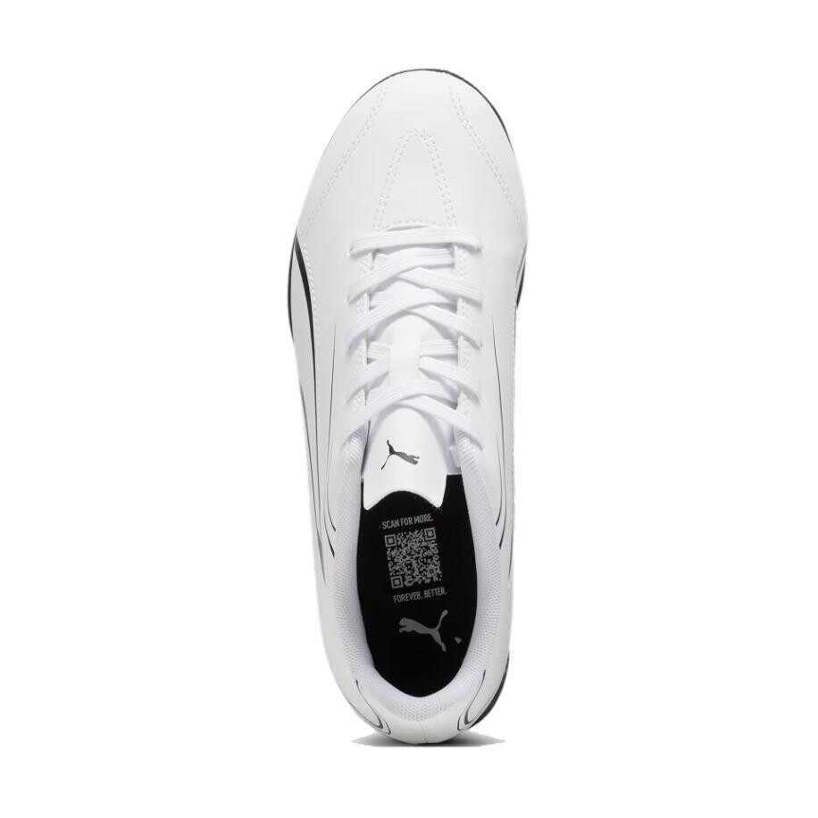 Детские футбольные бутсы Kids Low-top Белые/черные Puma, белый/черный — фото 4