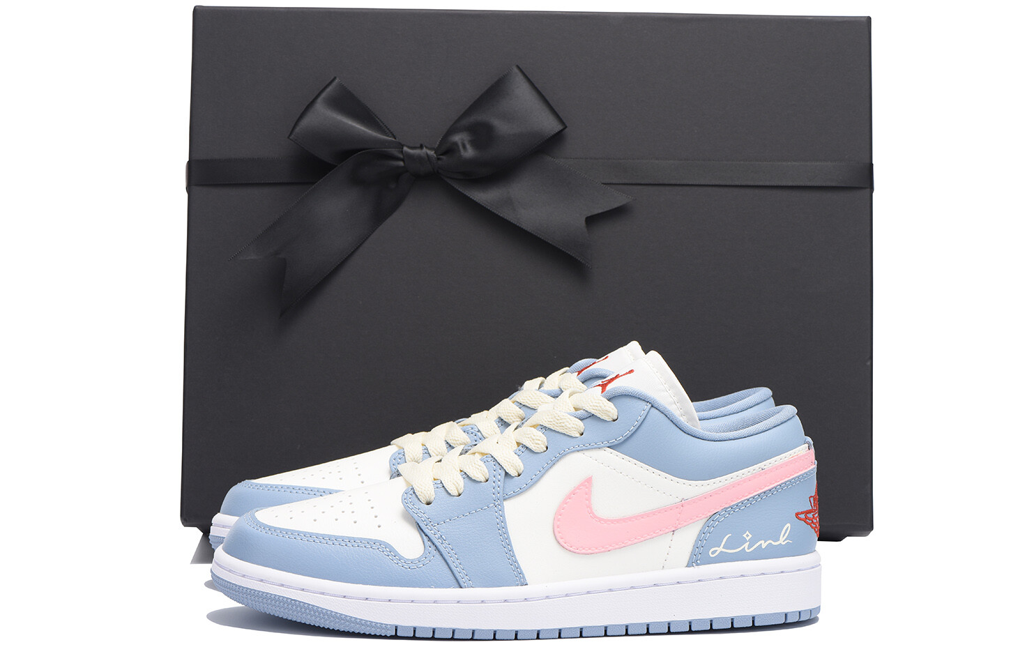 

Кроссовки Air Jordan 1 Vintage Basketball Shoes Women's Low-top Blue/pink, голубой, Синий, Кроссовки Air Jordan 1 Vintage Basketball Shoes Women's Low-top Blue/pink, голубой