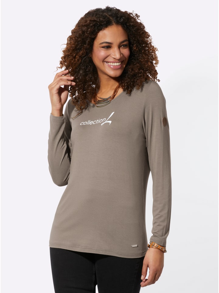 

Рубашка с длинными рукавами серо-коричневого цвета WITT WEIDEN