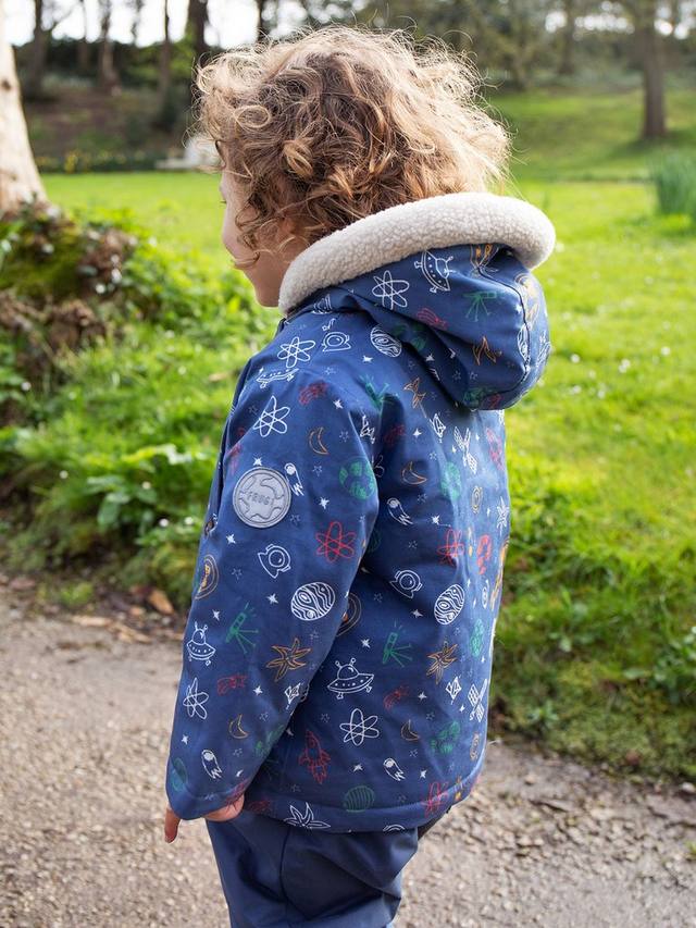 Детская куртка-парка little penhale Frugi, темно-синий/разноцветный — фото 4
