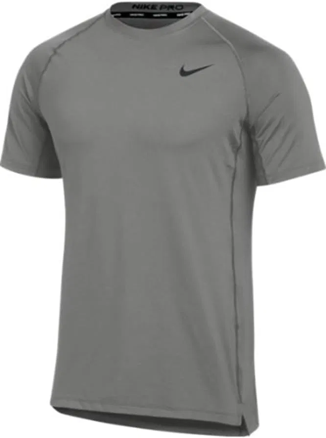 Футболка тренировочная Nike Pro Slim Short Sleeve, серая