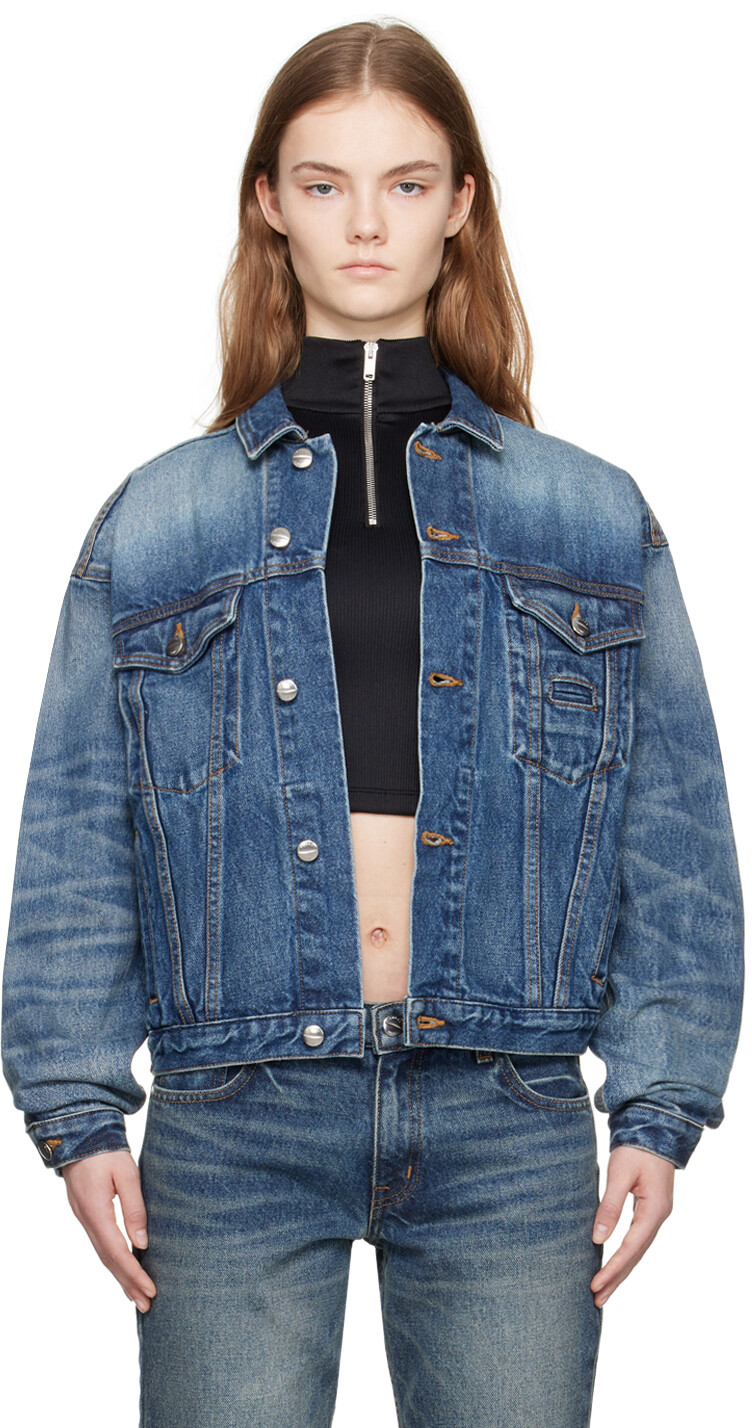 

SSENSE Эксклюзивная синяя джинсовая куртка Rhude