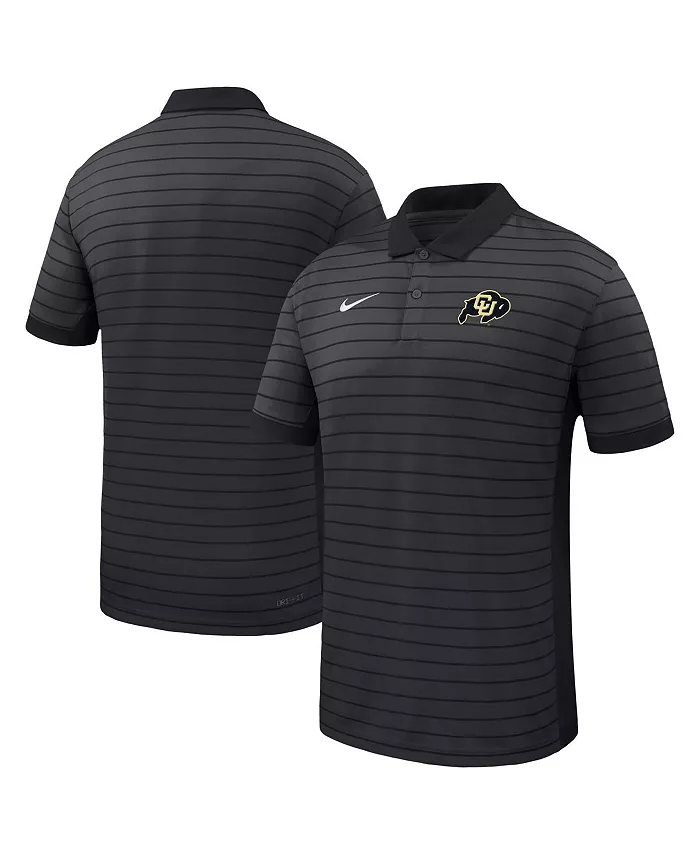 

Мужская черная футболка-поло Colorado Buffaloes 2025 Early Season Coaches Sideline Victory Stripe Performance Nike