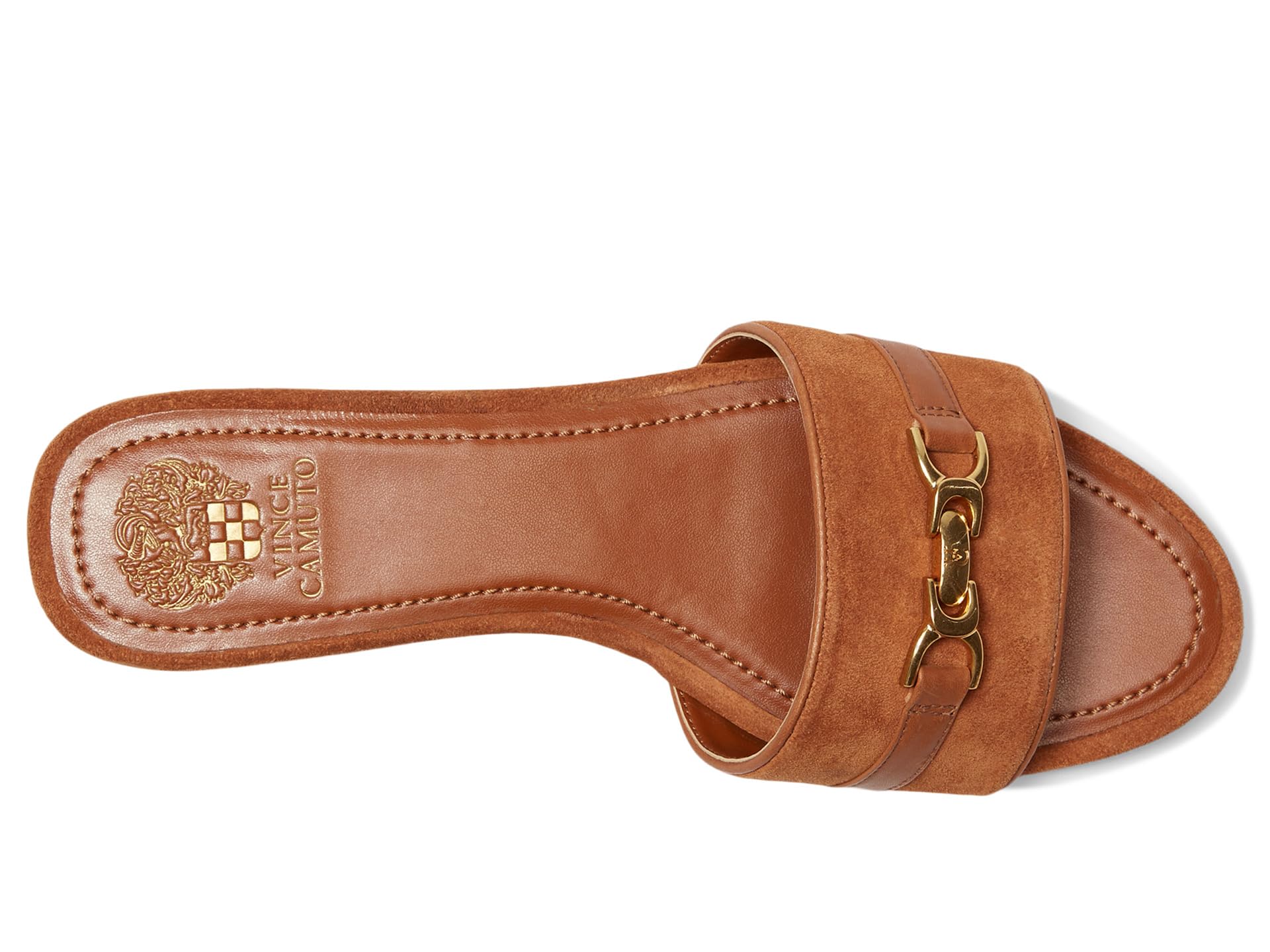 Туфли Vince Camuto Maxine Banded Buckle Slide Sandals, Caramello — фото 2