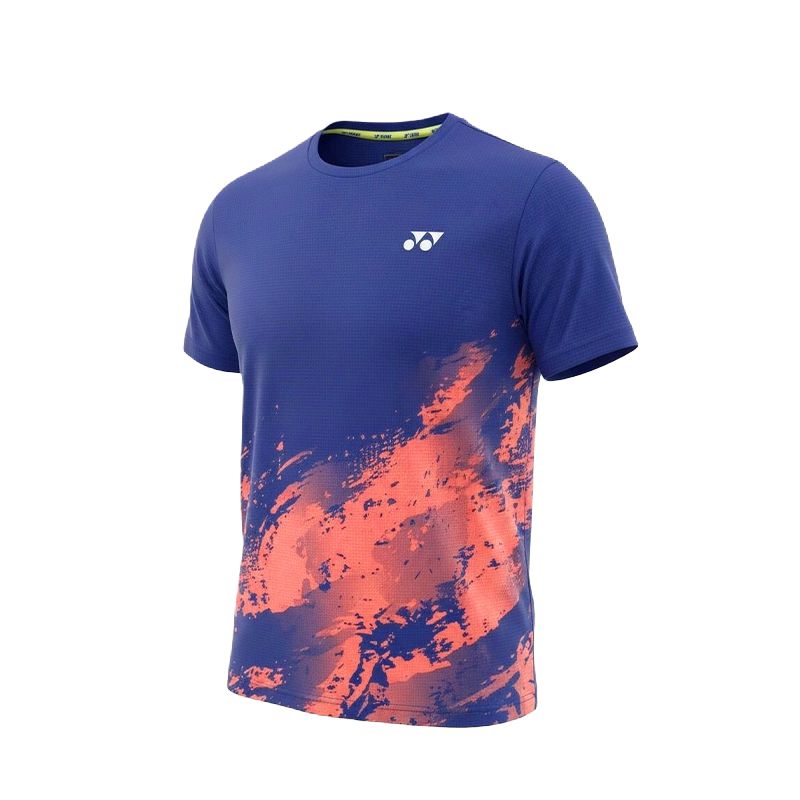 

Футболка для бадминтона Unisex Crew Neck Moderate YONEX, синий фиолетовый
