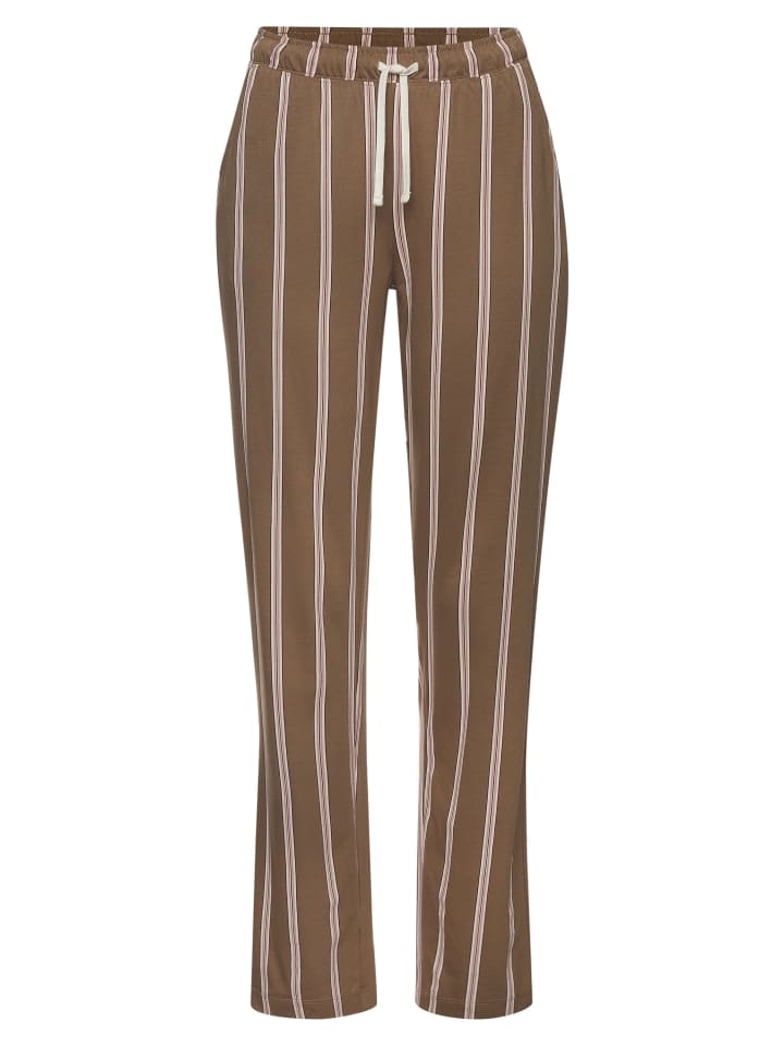 

LASCANA Пижамные штаны в коричневую полоску