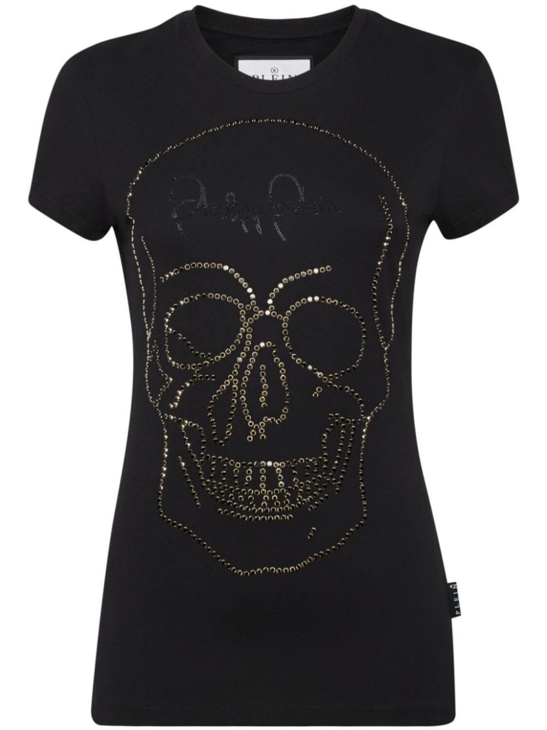 

Футболка, украшенная стразами Philipp Plein, черный