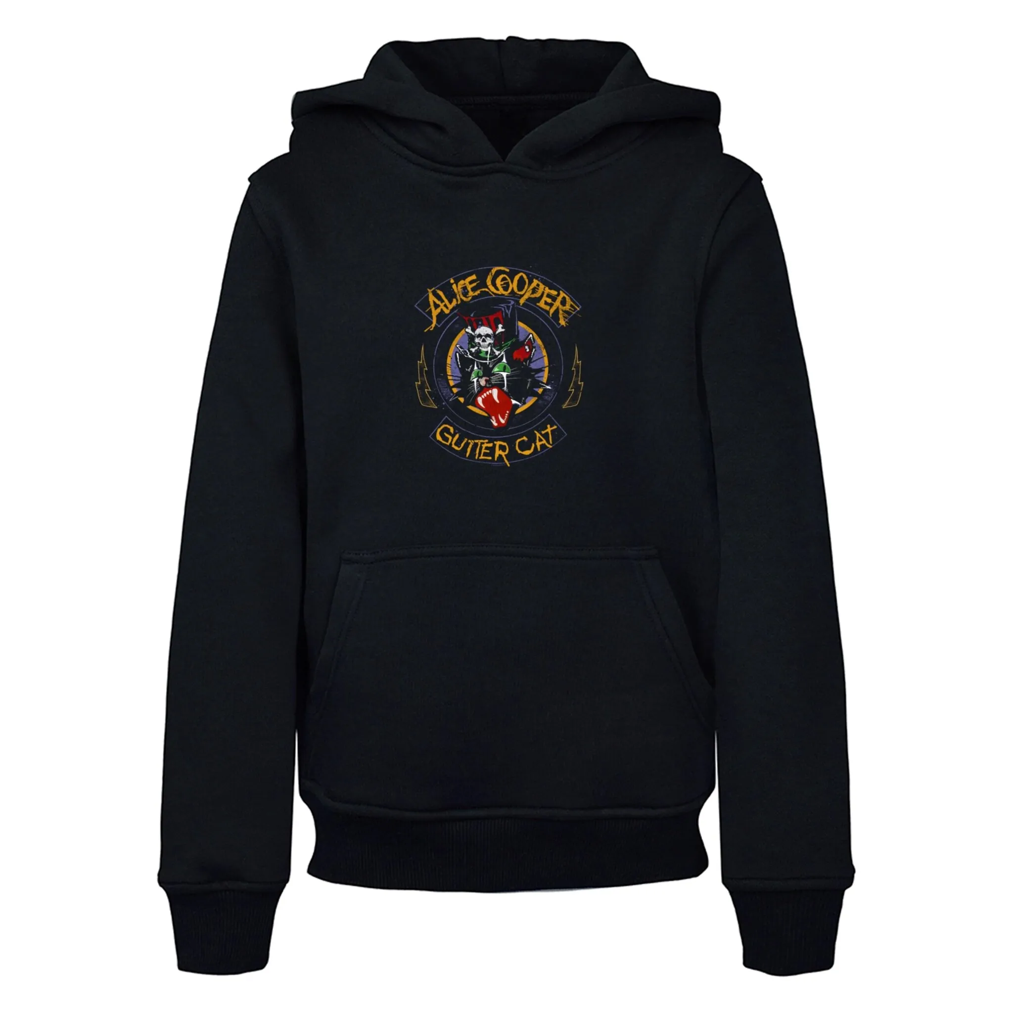 

Толстовка с капюшоном Merchcode «Merchcode Men's Kids Alice Cooper - Gutter Cat Basic Hoody», черный