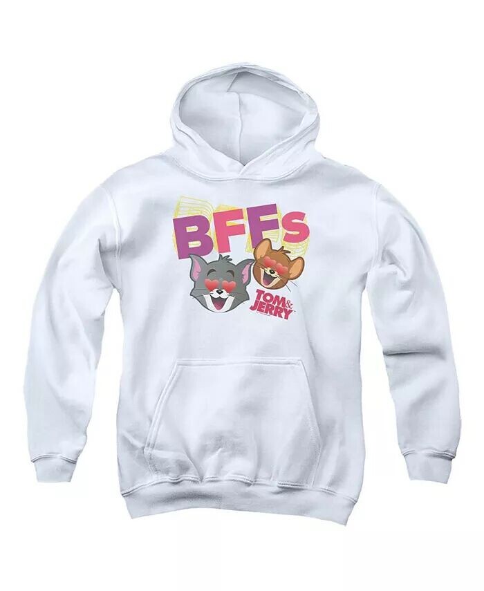 

Толстовка с капюшоном Movie Youth Bffs Pull Over Tom and Jerry, белый
