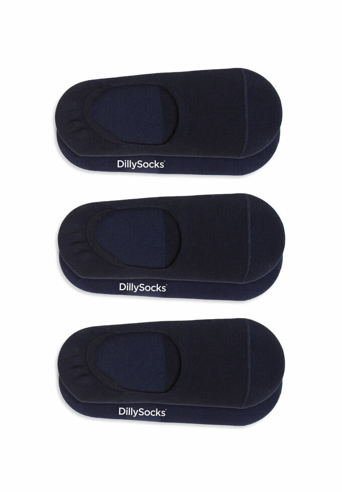 

Невидимые носки 3 шт. Dilly Socks, синий