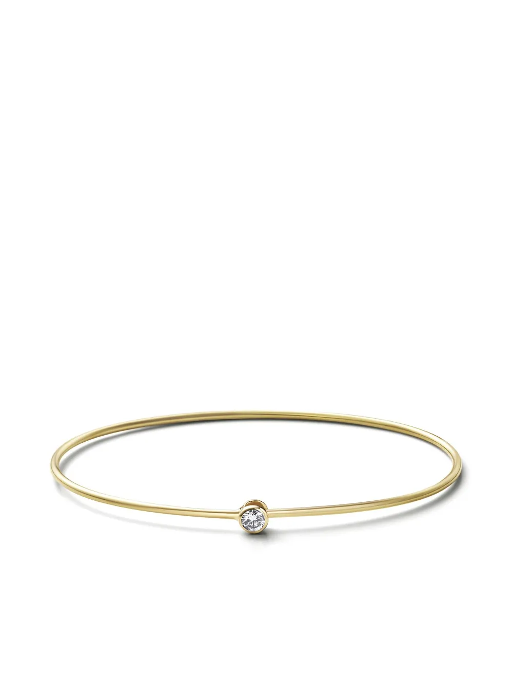 

Браслет One Stone Hoop из желтого золота с бриллиантами Shihara, золотой
