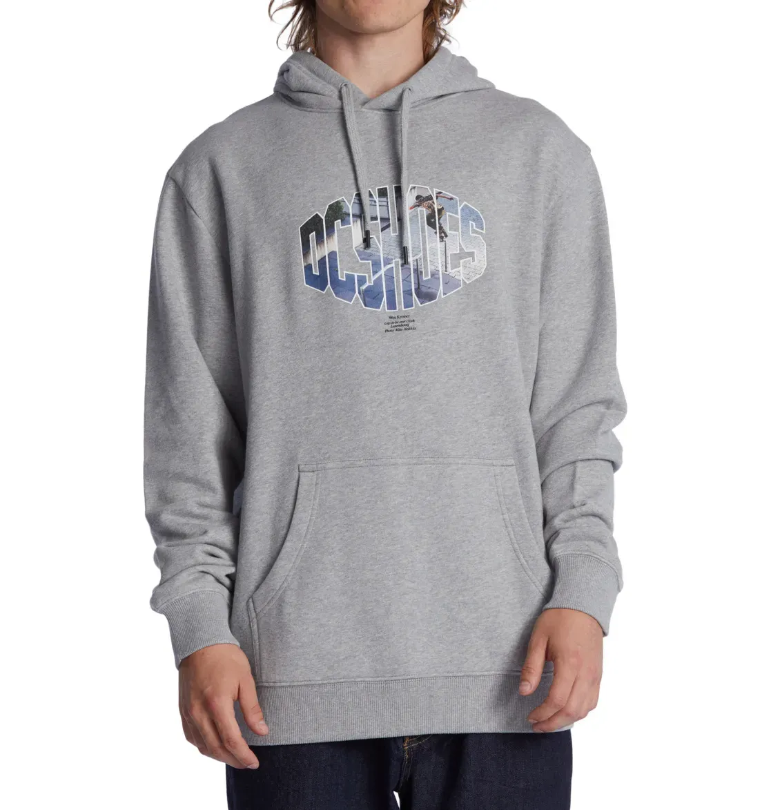 

Толстовка с капюшоном DC Shoes "Wes", цвет Heather Grey