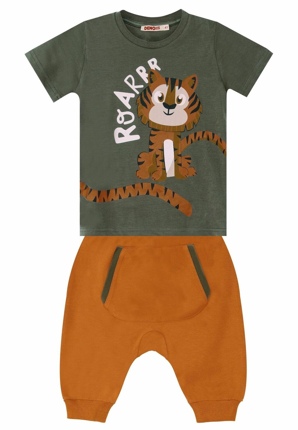 

Спортивная одежда SET ROAR TIGER Denokids, зеленый/оранжевый
