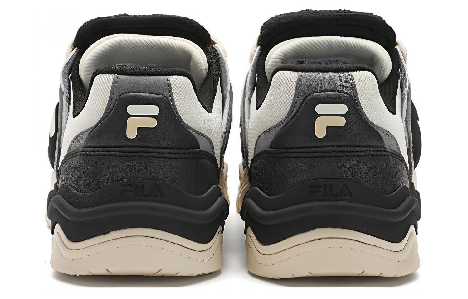 Кроссовки FILA FUSION KICK Wave Bottom Sneakers Skateboarding Shoes Men Low-top Beige/Gray, серый — фото 4