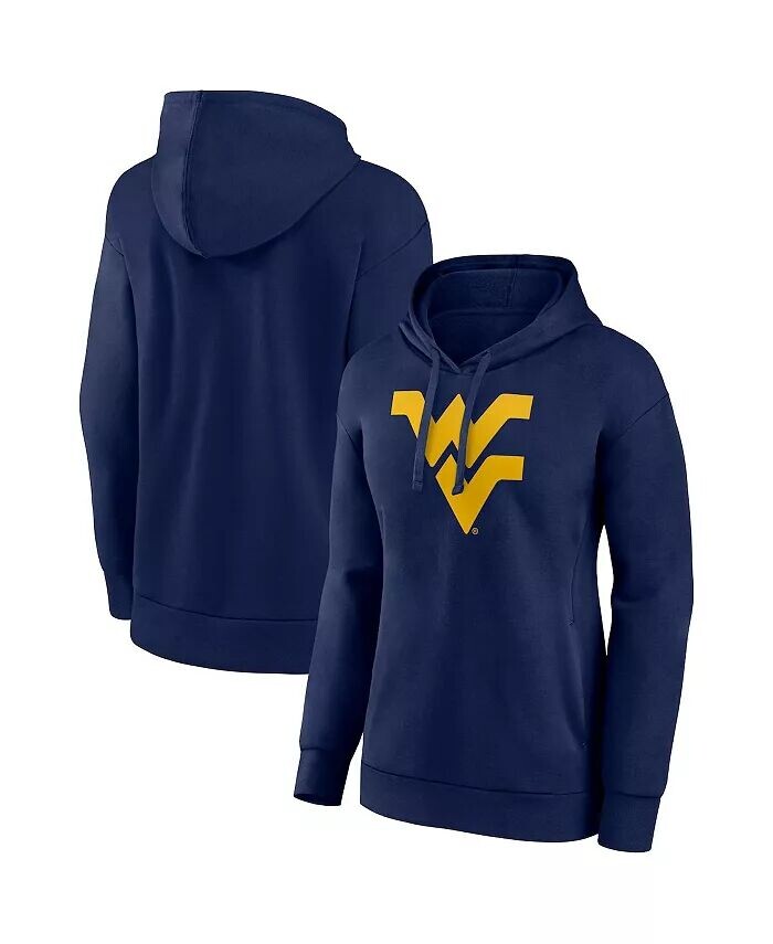 

Женский темно-синий пуловер с капюшоном West Virginia Mountaineers Evergreen Fanatics