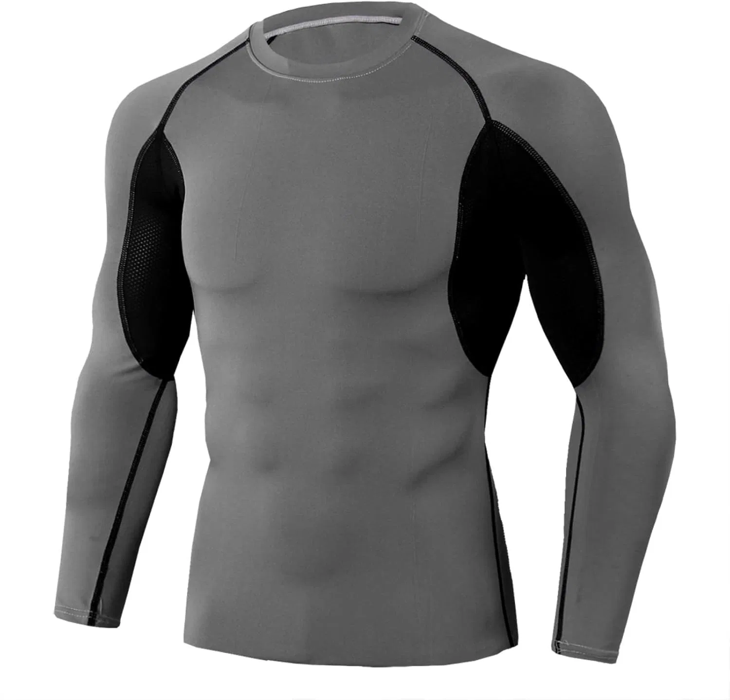 Мужская компрессионная футболка с длинным рукавом, Dark Gray
