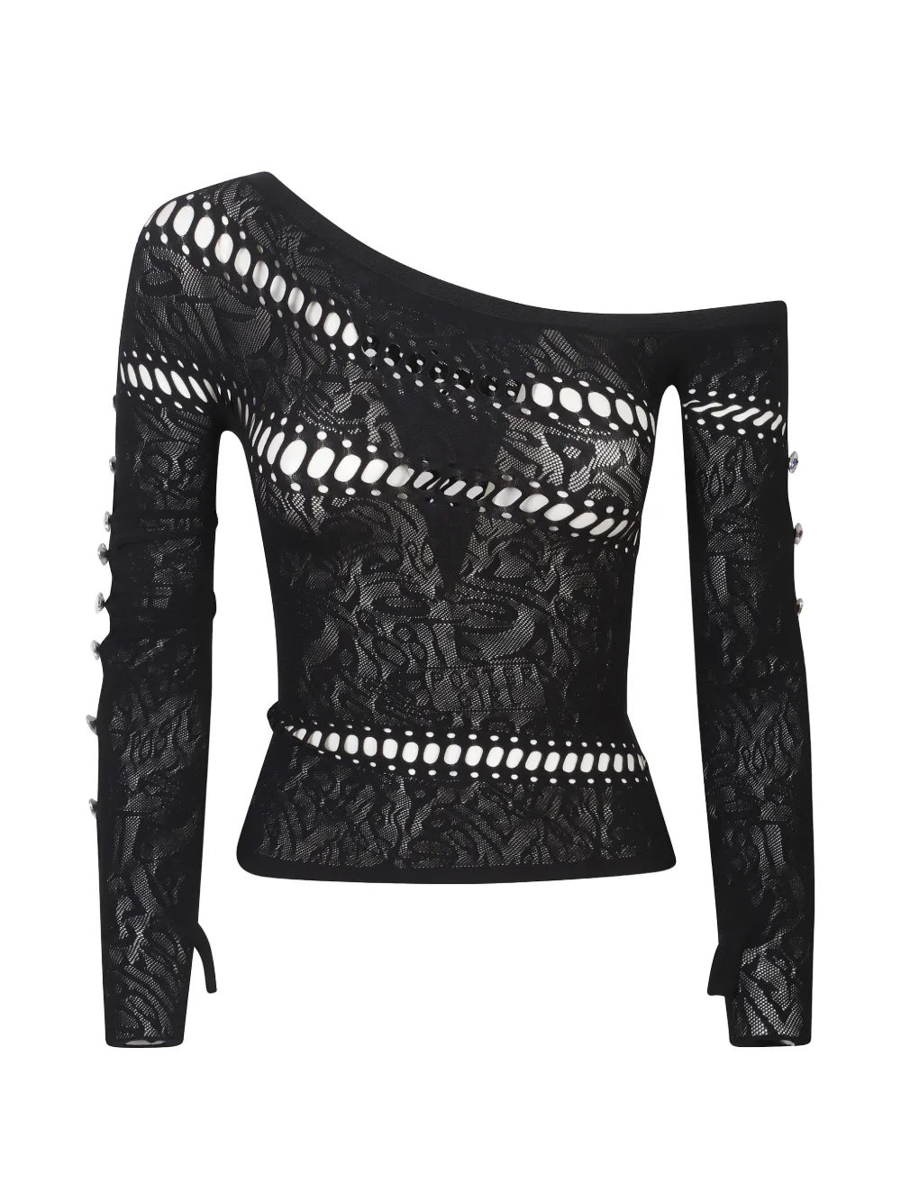 

Топ Ivy на одно плечо с вырезом Poster Girl, черный