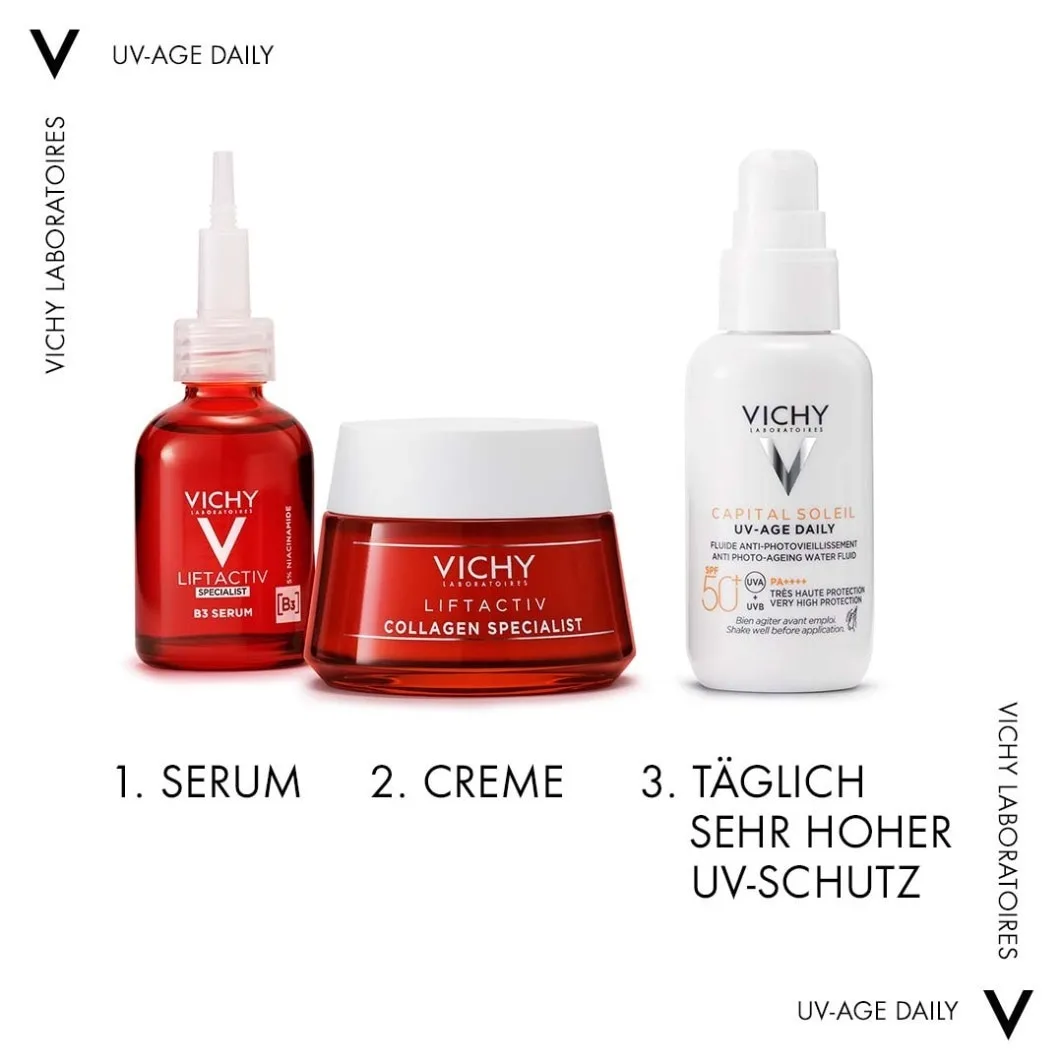Солнцезащитный крем Capital Soleil UV-Age Daily с тонирующим эффектом SPF 50+ Vichy, 40 мл — фото 4