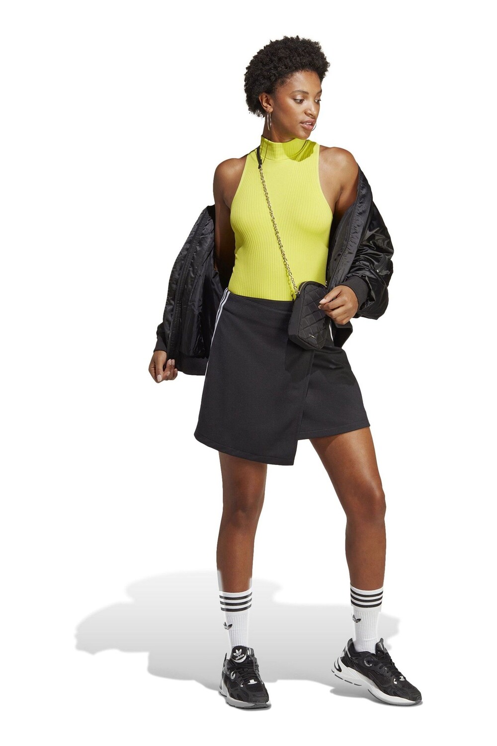 

Подшитая юбка Adidas Originals, черный