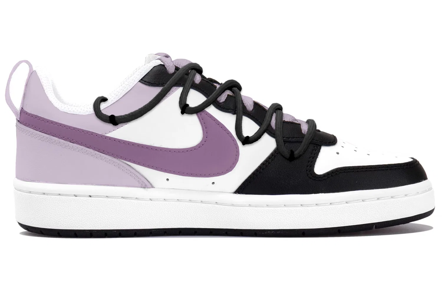 Кроссовки для скейтбординга Nike Court Borough Kids White Purple — фото 3