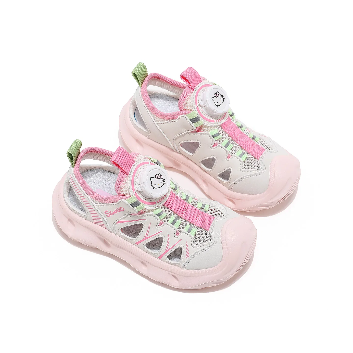 Кроссовки Hello Kitty из синтетической кожи и текстиля, износостойкие, дышащие, легкие, с амортизацией и противоскользящие Sanrio, Pink — фото 4