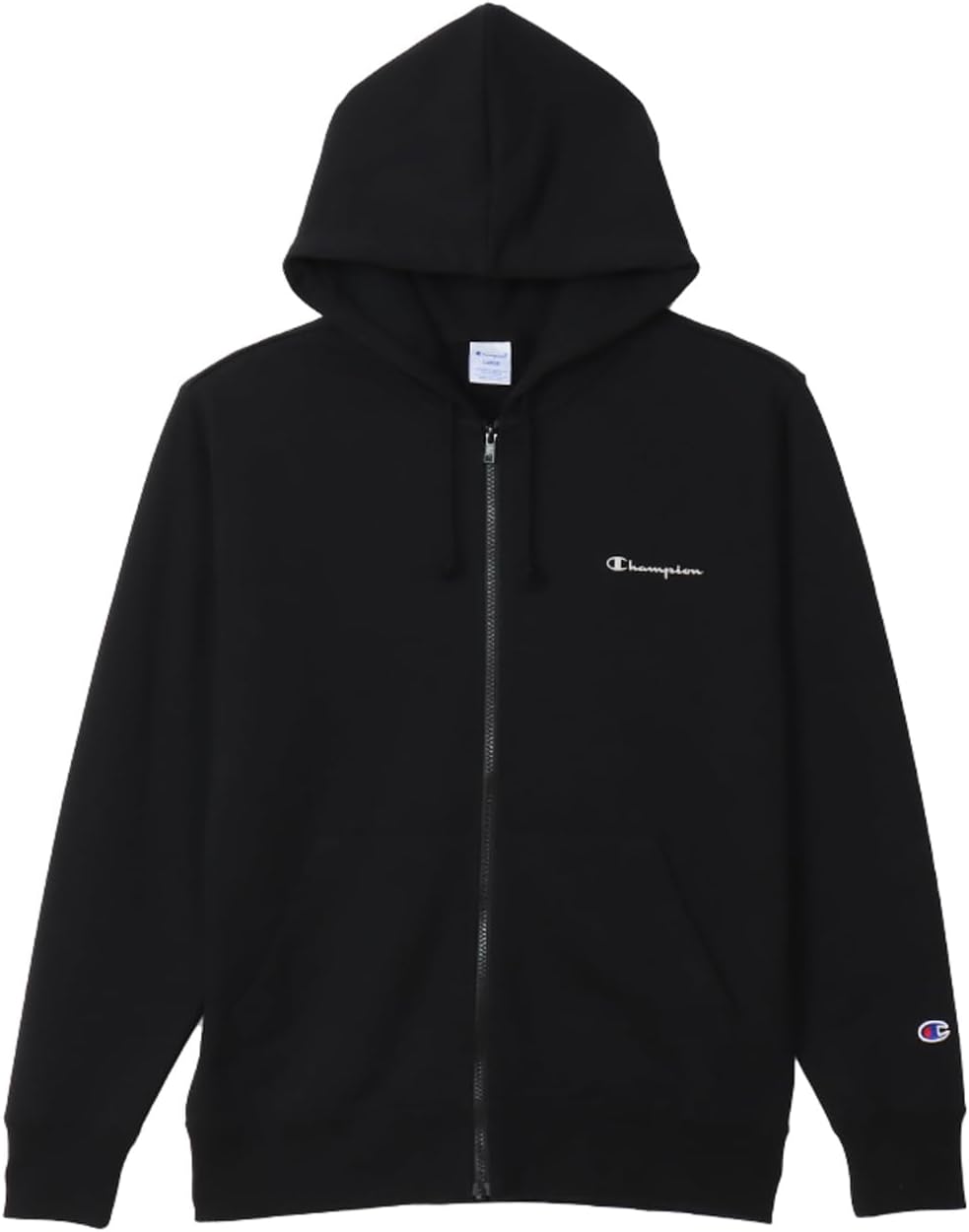

Мужская толстовка Champion с длинными рукавами, на молнии, из хлопкового флиса, с капюшоном и графическим логотипом США (C3-A106), черный