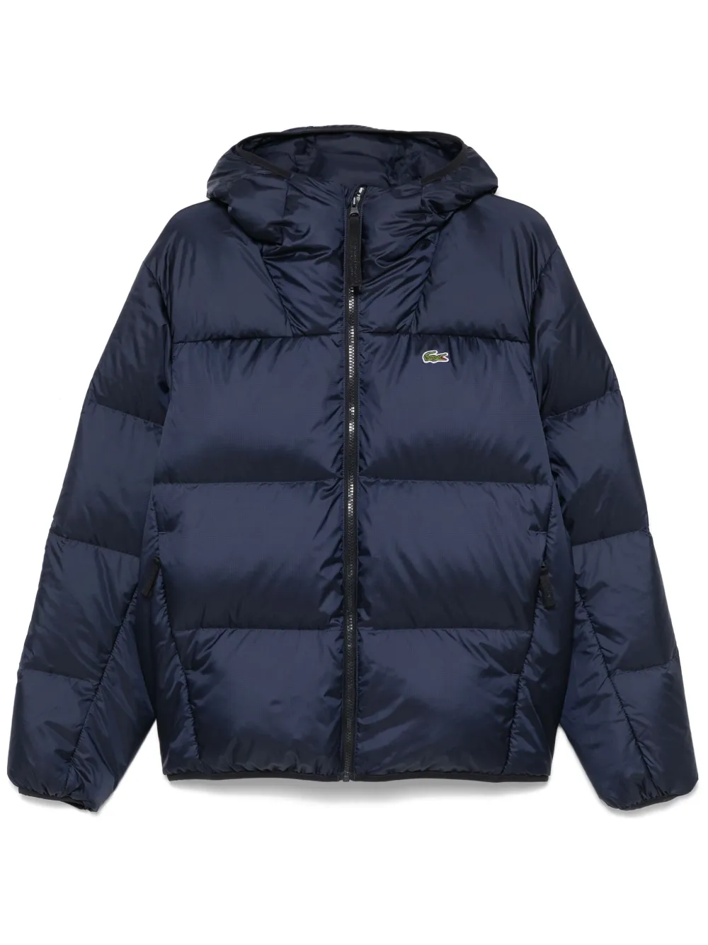 

Пуховик с капюшоном Lacoste, синий