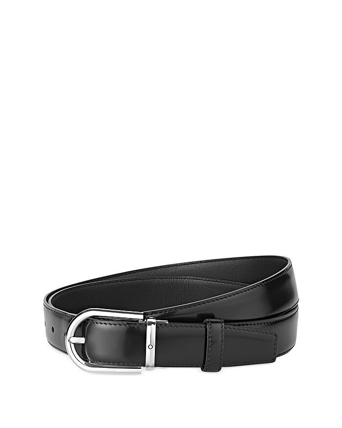 

Мужской кожаный ремень в виде подковы Montblanc
