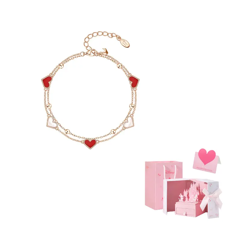 

Disney Браслет из стерлингового серебра 925 с агатом и цирконом для женщин