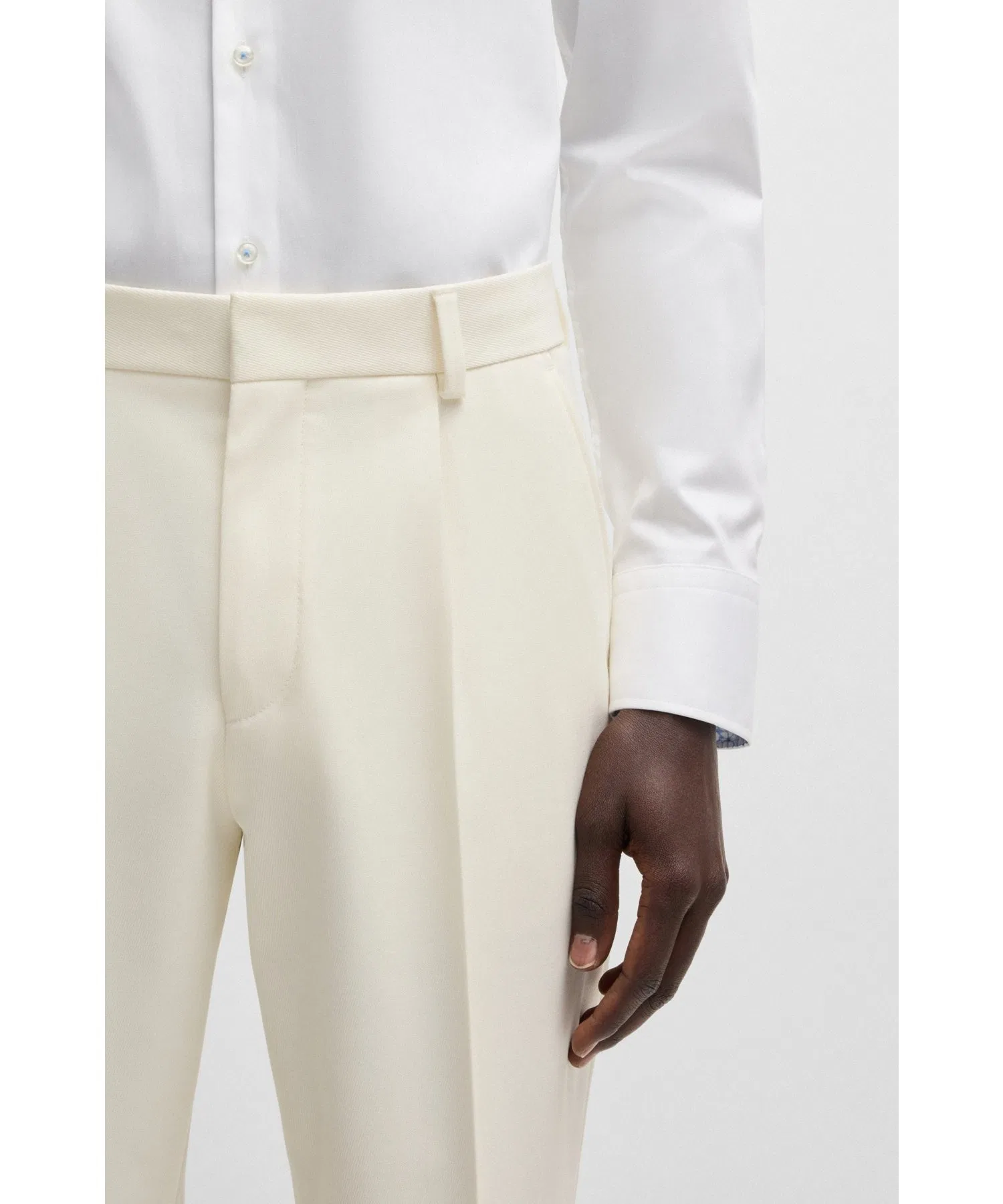 Мужские брюки BOSS Relaxed Fit Stretch Twill — фото 2