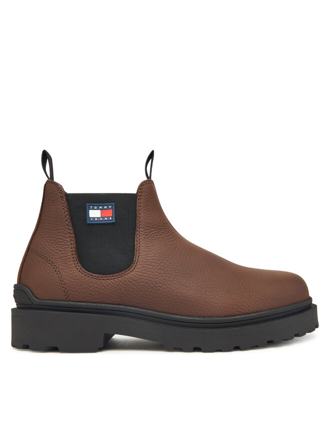 

Классические ботильоны Tjm Chelsea Leather Wl EM0EM01670 Tommy Jeans, коричневый