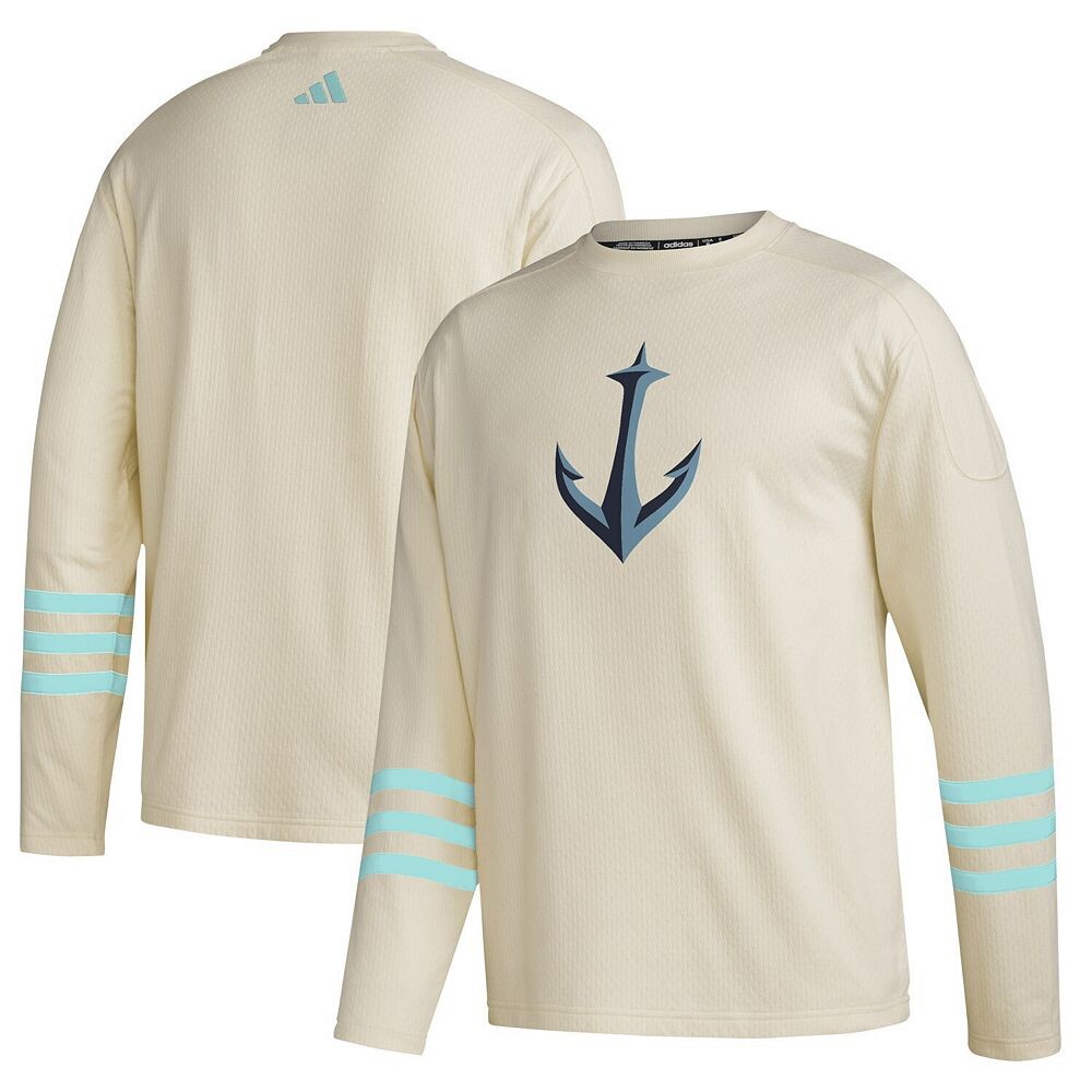 

Мужской пуловер adidas Khaki Seattle Kraken AEROREADY Adidas, цвет Krk Beig K