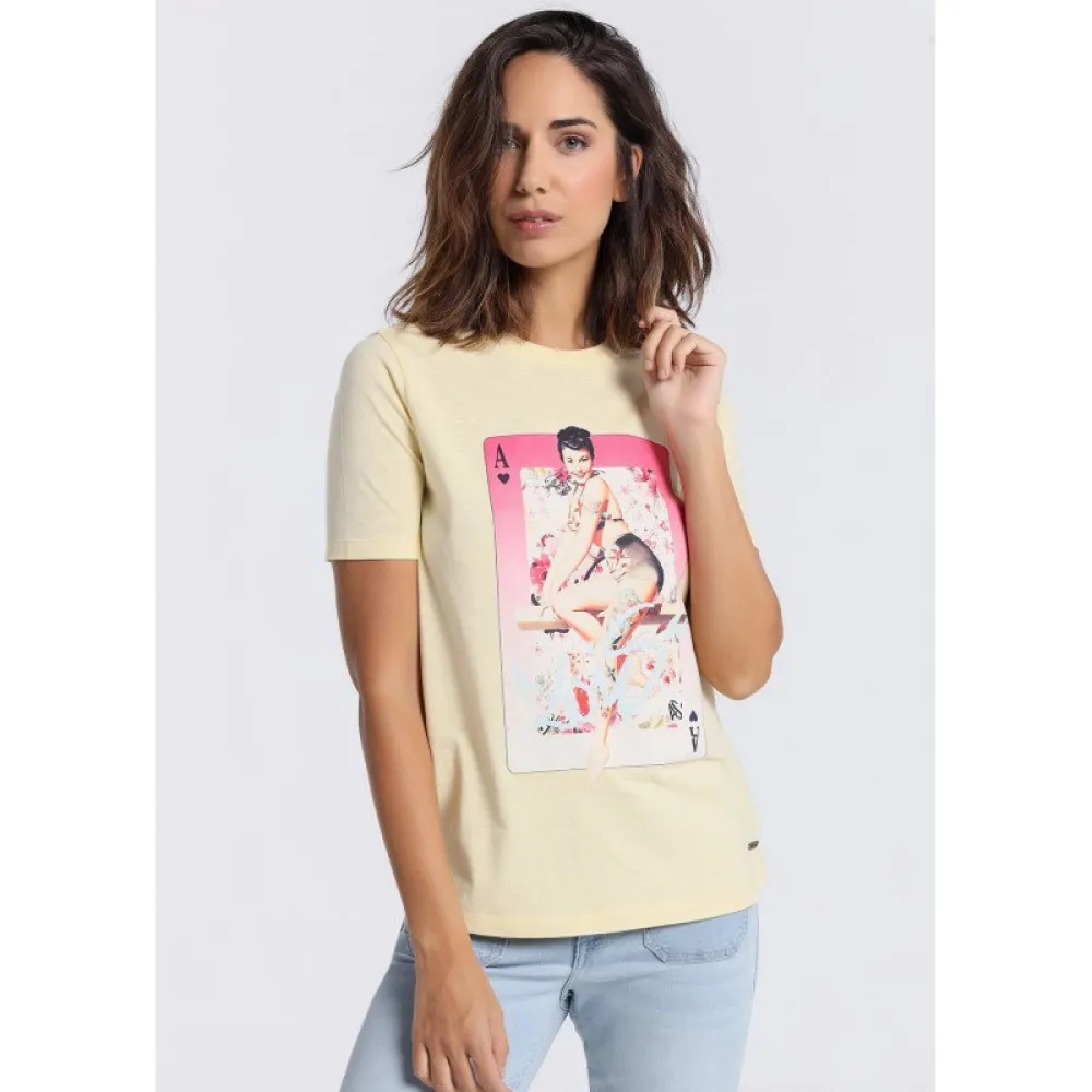 

Футболка Lois Jeans 133051-42227-2271 Paper Print, желтый